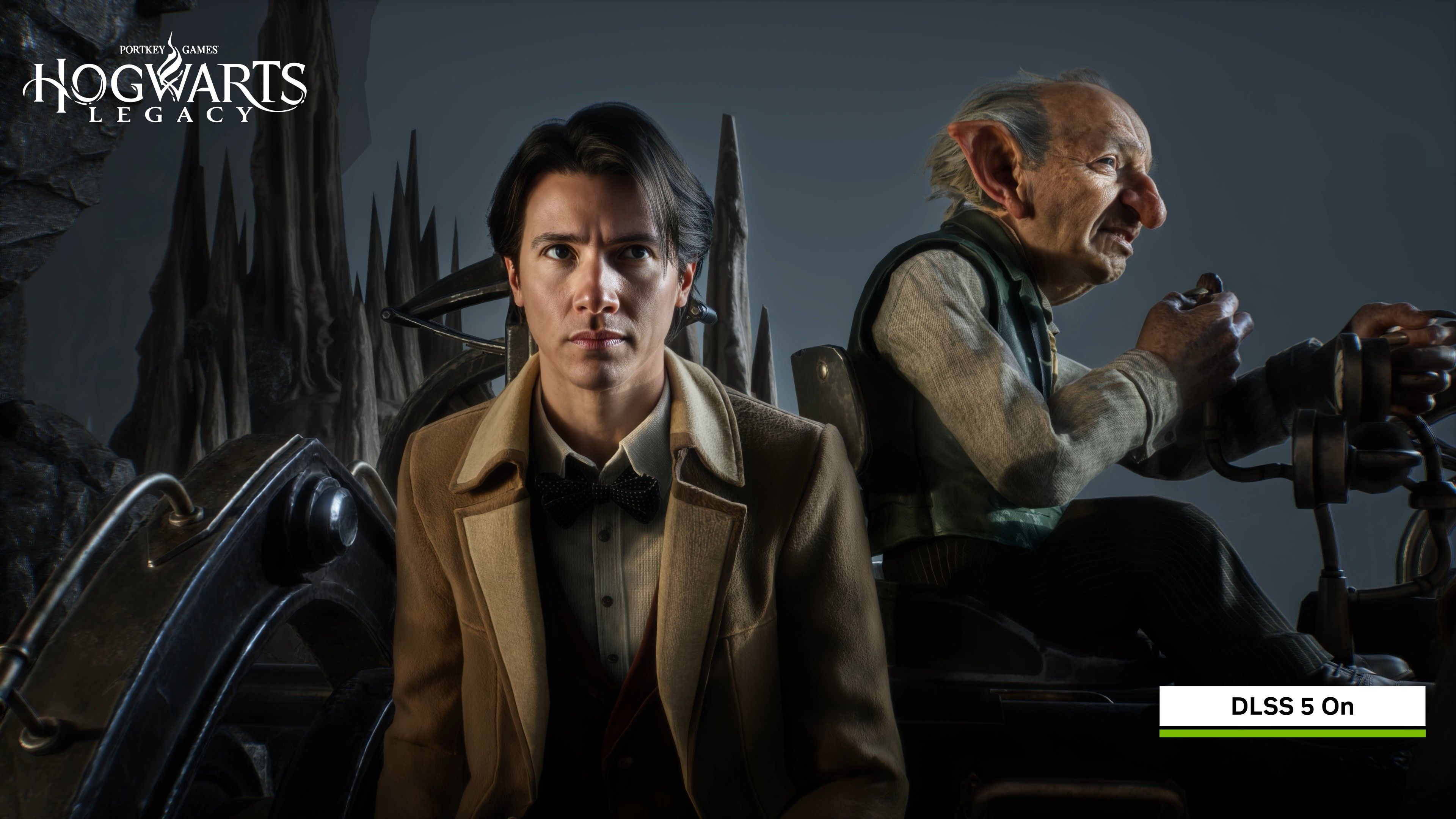 Hogwarts Legacy with DLSS 5 showing enhanced visual fidelity