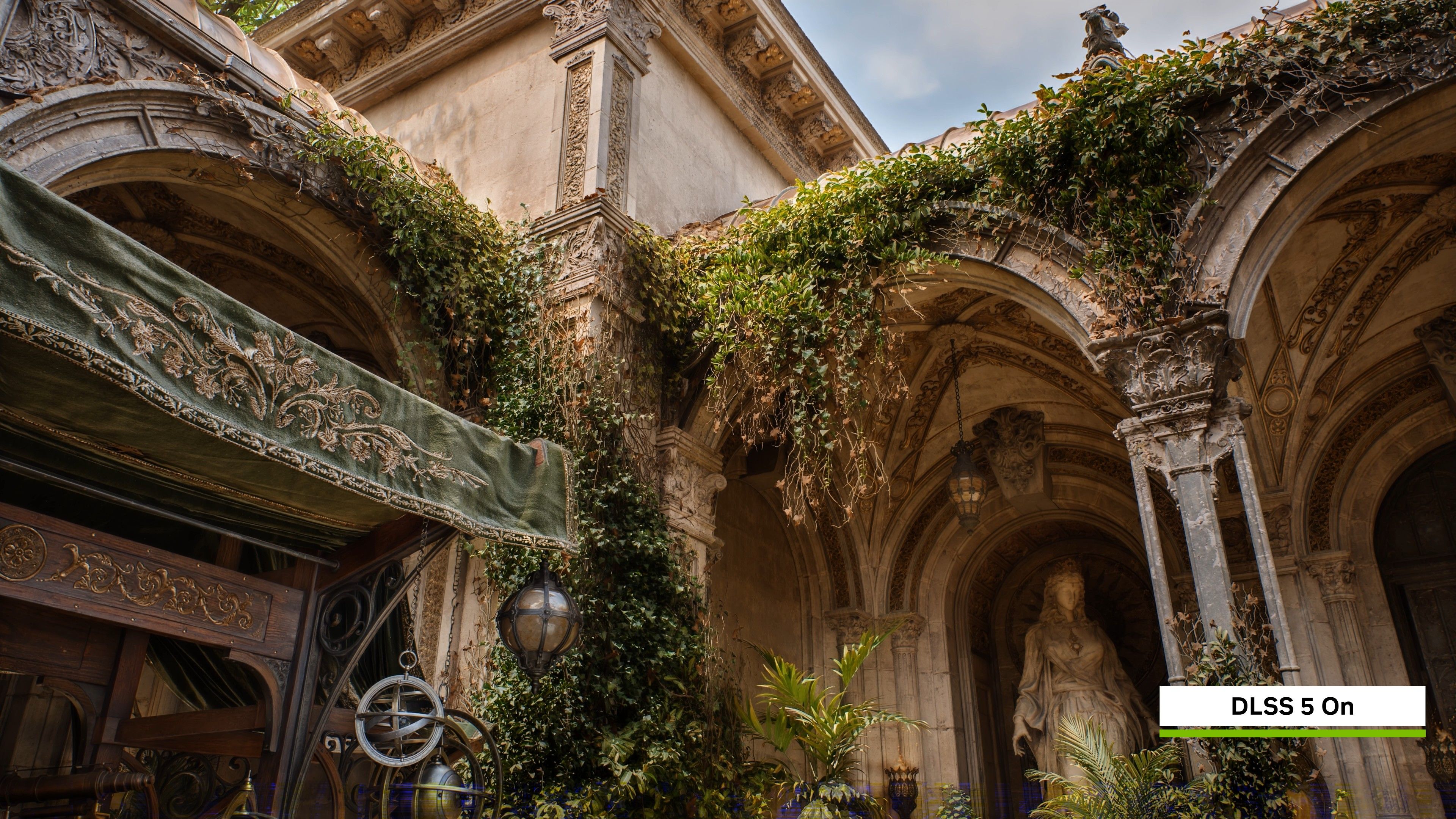 NVIDIA Zorah tech demo with DLSS 5 showing dramatic improvement in visual quality